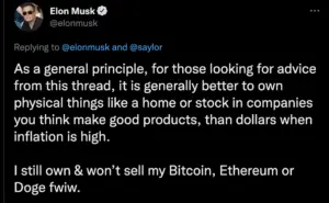Amid Inflation: Elon Musk Recommends Investing in Real estate & Stocks in 2022