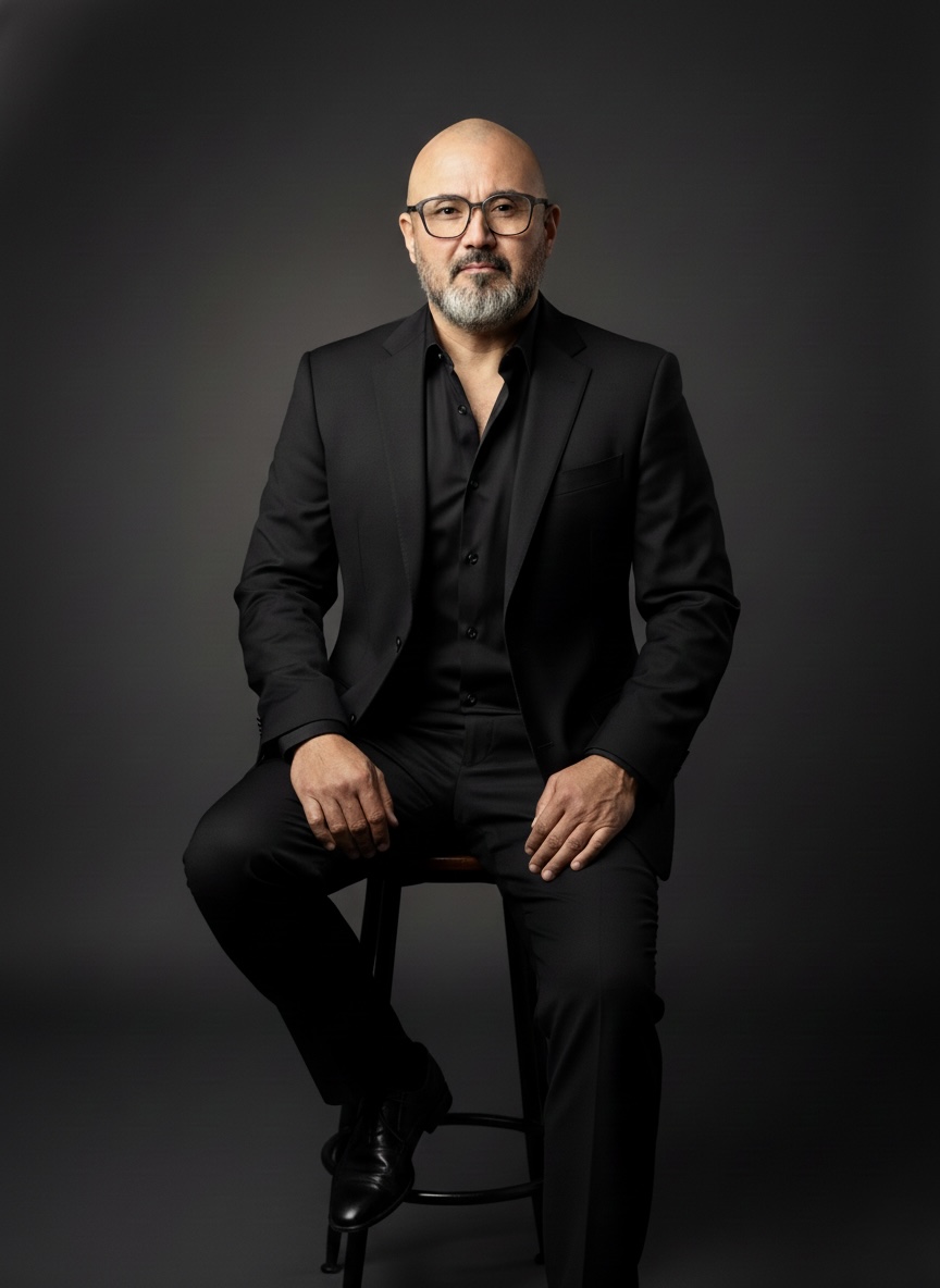 Patrick Iturra, Asset Manager and founder of Estate Investments Group, professional portrait in charcoal suit